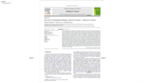 Fifty years of attempted biological control of termites – Analysis of a failure